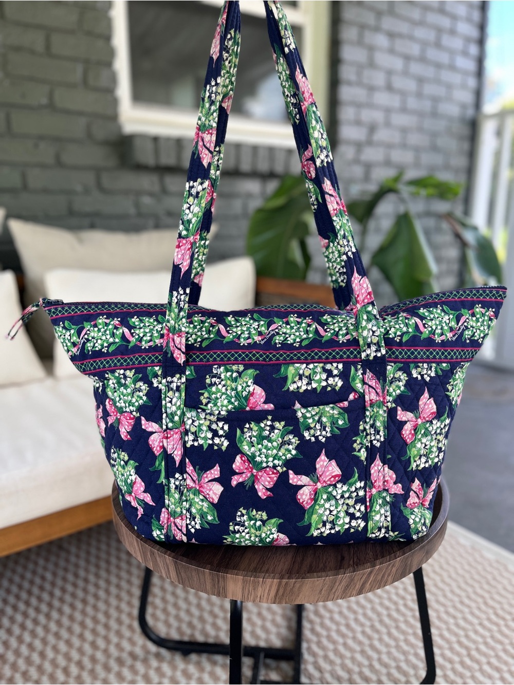 Vera Bradley Return to Happiness Large Miller Tote